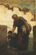 Honore  Daumier The Washerwoman (mk09) Spain oil painting artist